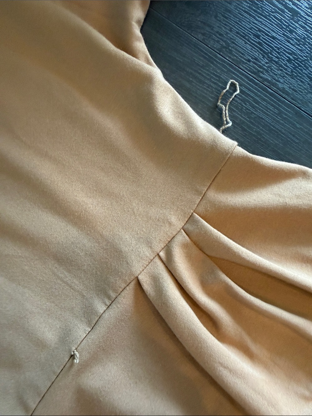 Jessica - Brown Pleated Waist Shift Dress - Picture 7 of 7